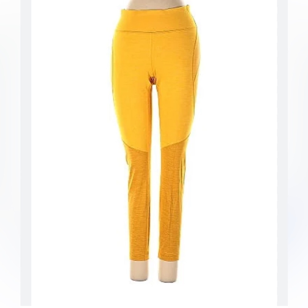 Outdoor Voices Orange Gold Leggings NWOT